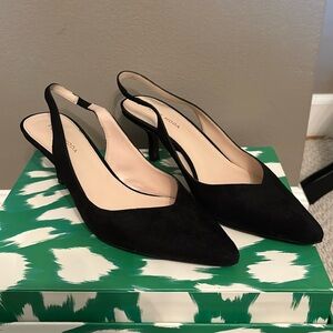 Pelle Moda black dress slingback